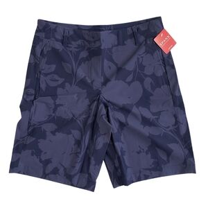 SPANX Women's Sunshine Bermuda Shorts - 10” Floret Navy NWT